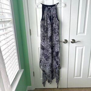 Whimsigoth Paisley Chiffon Dress Womens S Handkerchief Hem Fairy